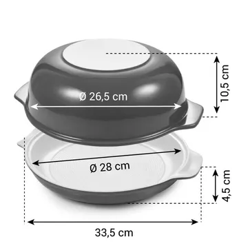 ROUND CERAMIC BREAD PAN
