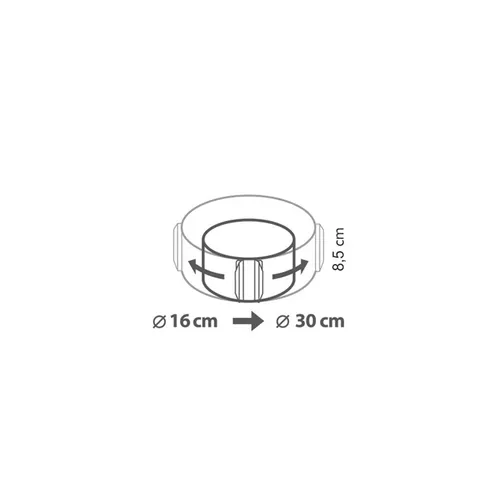 ROUND ADJUSTABLE BAKING FRAME