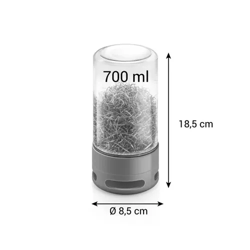 GLASS SPROUTING JAR