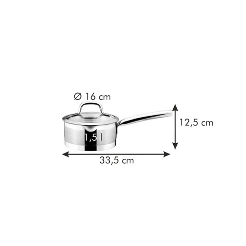 SAUCEPAN WITH STRAINING COVER