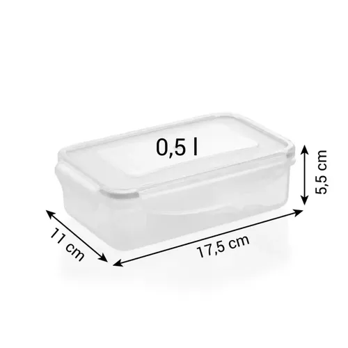 Contenitore plastica 6 scomparti con doppio coperchio 51x17xh16.5 cm —  Agapè Forniture