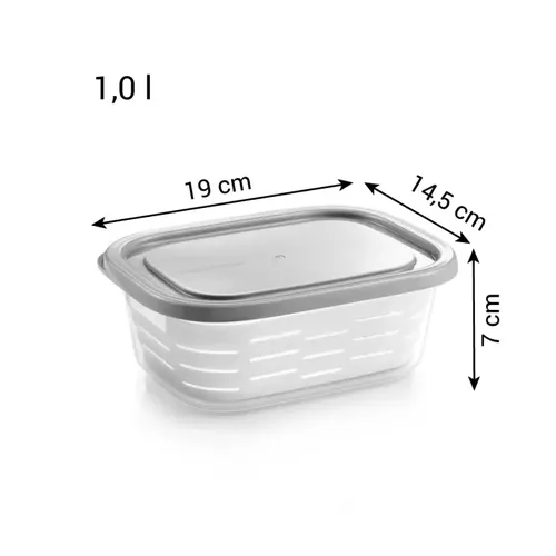 CONTENITORE FREEZER CON CESTINO ANTIGHIACCIO