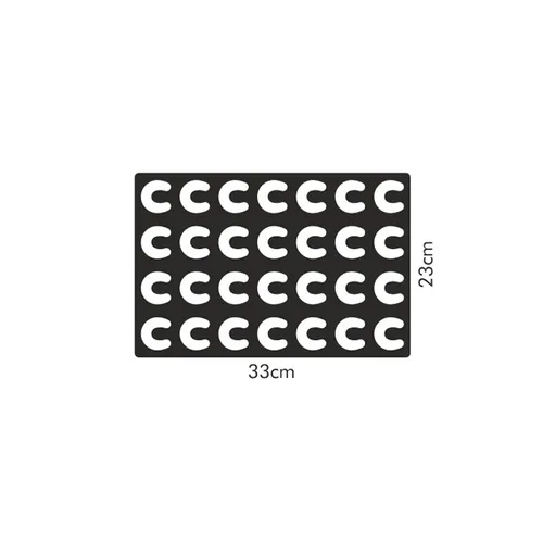 COOKIE CUTTING SHEET FOR CRESCENT-SHAPED ROLLS