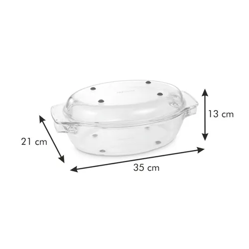 OVAL ROASTER WITH LID
