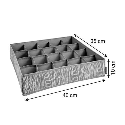 CLOSET ORGANISER BOX FOR SOCKS AND UNDERWEAR, 20 compartments