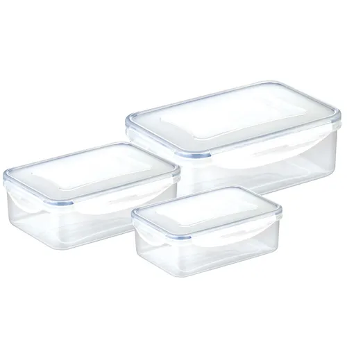 SET 3 CONTAINERS, RECTANGULAR