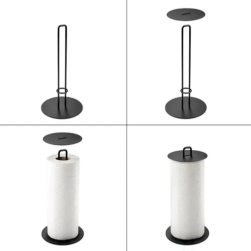 PAPER TOWEL HOLDER, WITH PRESSING DISC