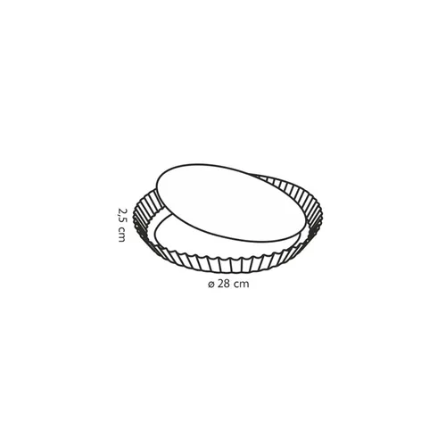 WAVY EDGE PAN WITH REMOVABLE BOTTOM