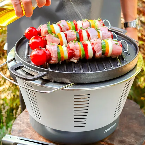 CAST-IRON DOUBLE-SIDED GRILLING PAN