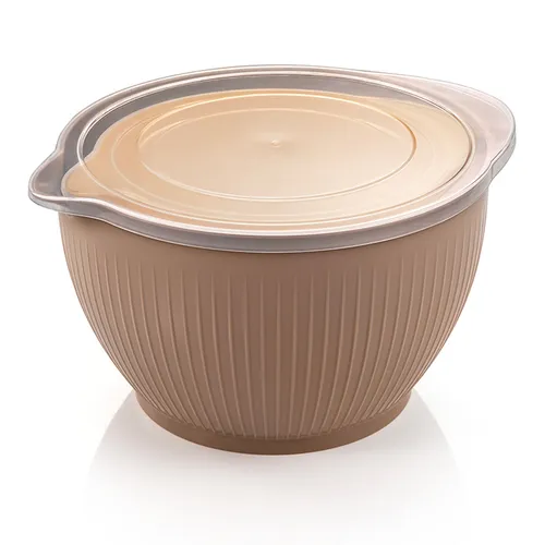 PLASTIC BOWLS WITH LID