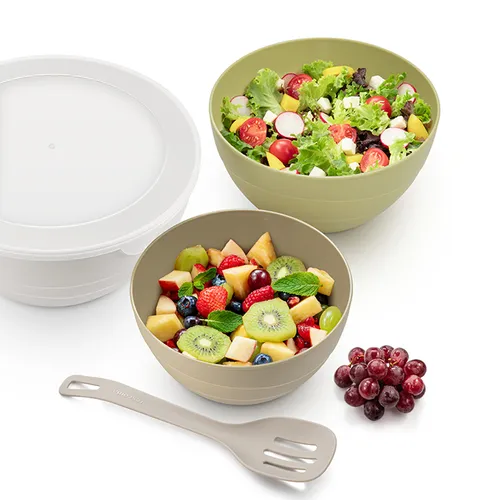 PLASTIC BOWLS WITH LIDS