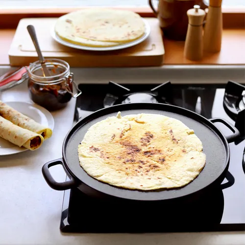 CAST-IRON DOUBLE-SIDED GRILLING PAN