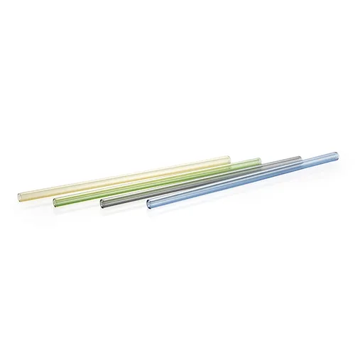 GLASS STRAWS WITH CLEANING BRUSH