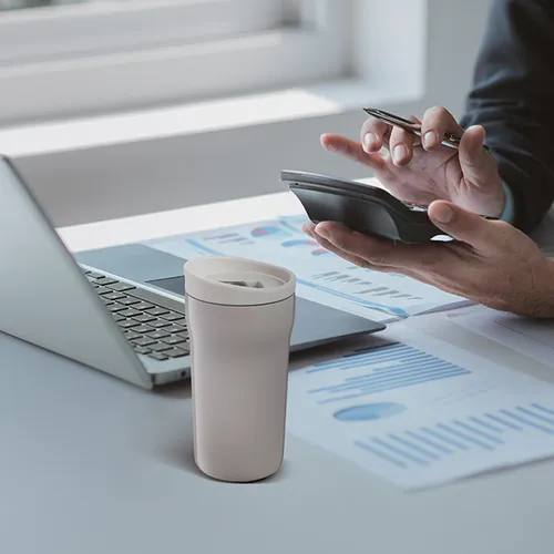 TAZZA MUG TERMICA, ACCIAIO INOX