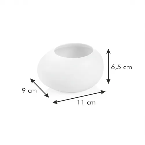 SMALL PLANT POT STONES, WHITE