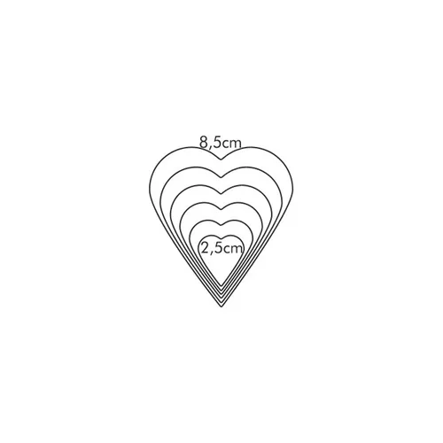HEART-SHAPED COOKIE CUTTERS