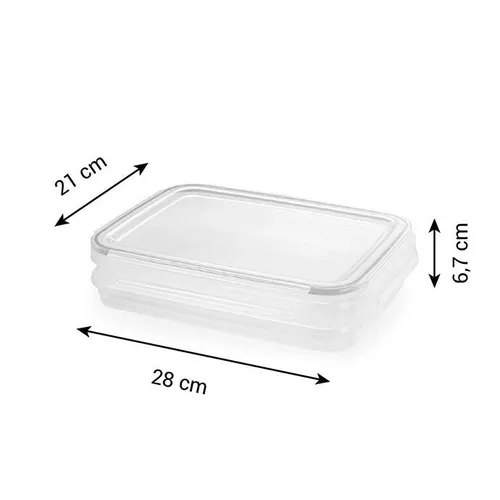 TWO-TIER CONTAINER, RECTANGULAR
