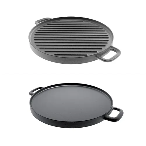 CAST-IRON DOUBLE-SIDED GRILLING PAN