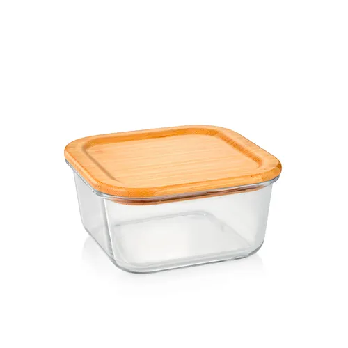 GLASS JAR, SQUARE