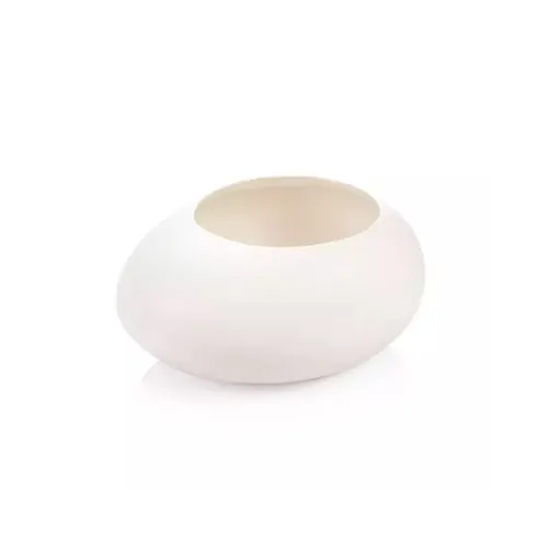 LARGE PLANT POT STONES, WHITE