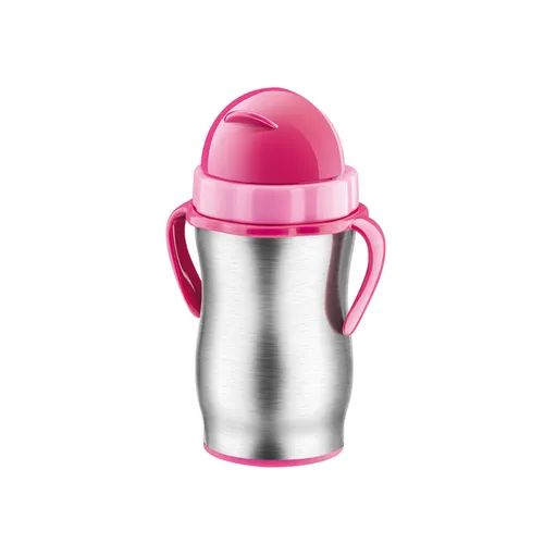 CHILDREN'S VACUUM FLASK WITH DRINKING STRAW