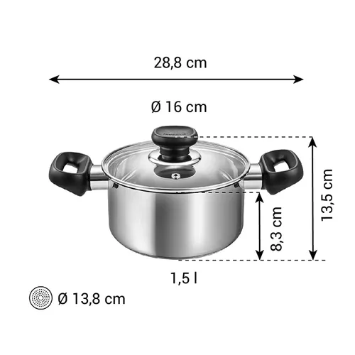 CASSERUOLA CON COPERCHIO