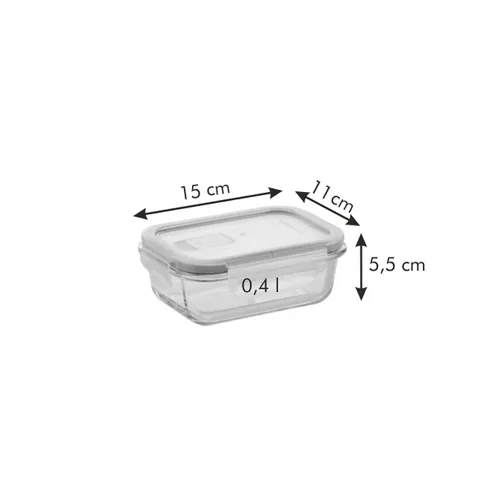 GLASS JAR RECTANGULAR