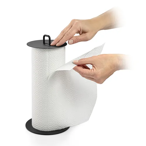 PAPER TOWEL HOLDER, WITH PRESSING DISC