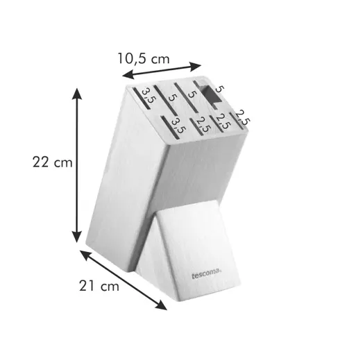 BLOCK FOR 8 KNIVES AND SHEARS