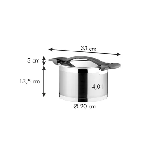 PENTOLA CON COPERCHIO 20 CM