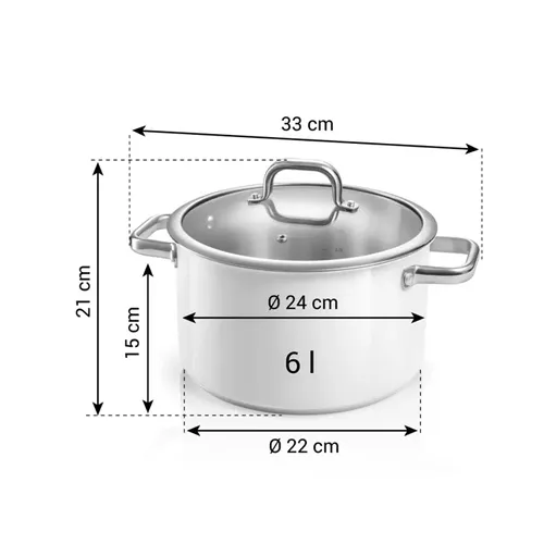 PENTOLA CON COPERCHIO 24 CM