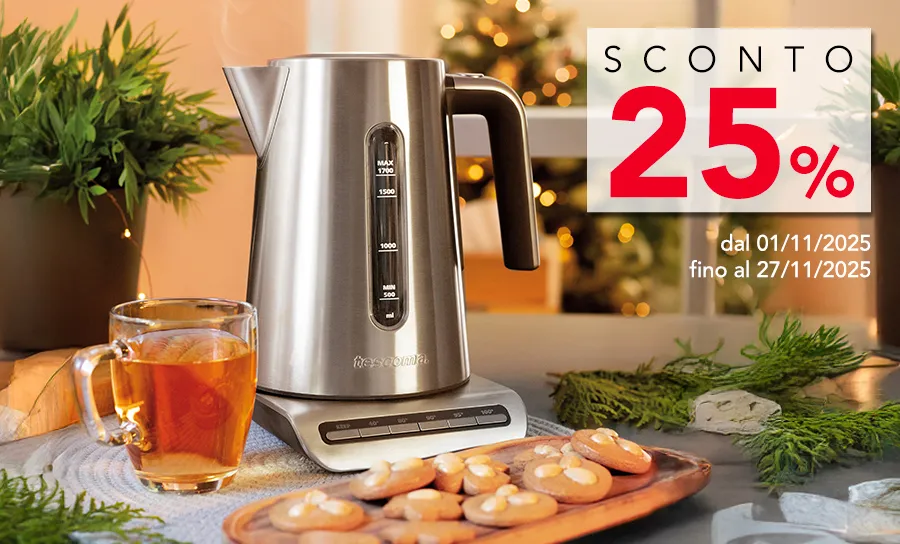 BOLLITORI ELETTRICI IN SCONTO DEL 25%