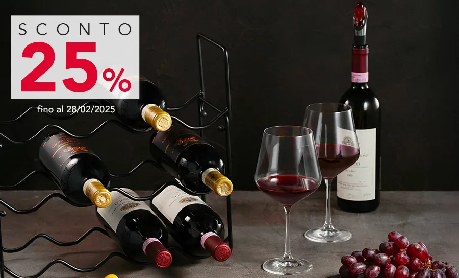 SCONTO 25% ACCESSORI VINO E DEGUSTAZIONE