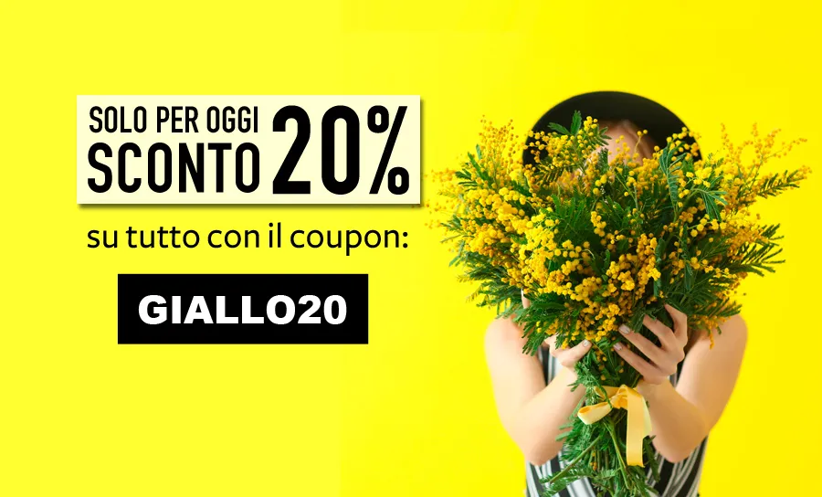 SCONTO 20% SU TUTTO