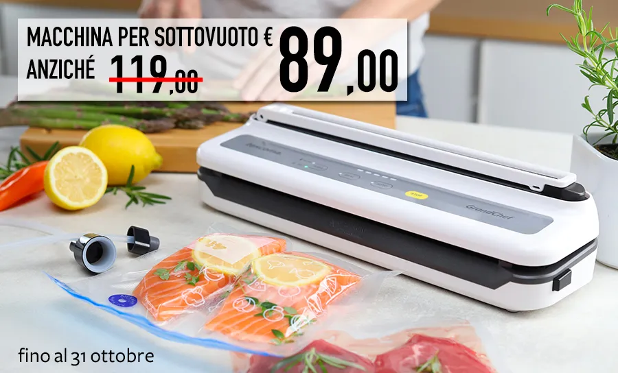  MACCHINA PER SOTTOVUOTO 89€