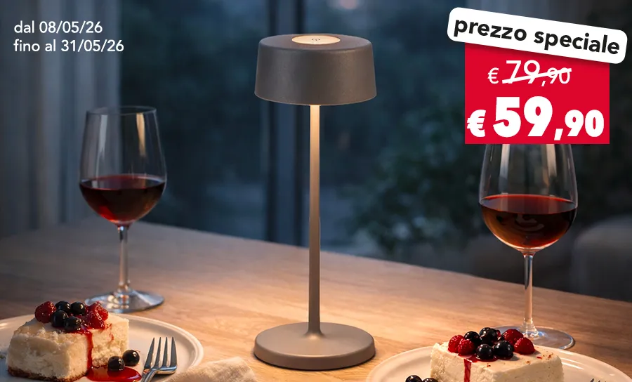 LAMPADA DA TAVOLO SENZA FILI A 29,90 €
