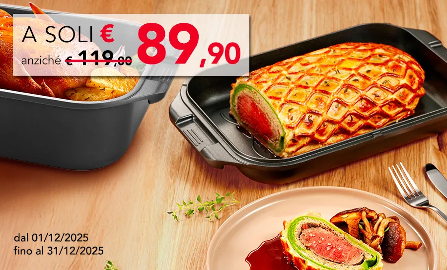 Rostiera con coperchio a soli 89,90 €