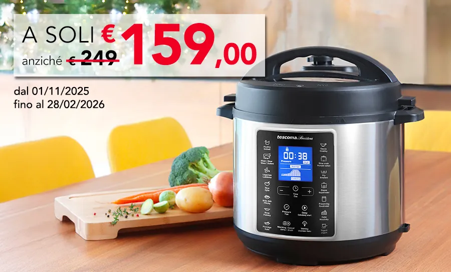 Electric pressure cooker on sale at only 159 €