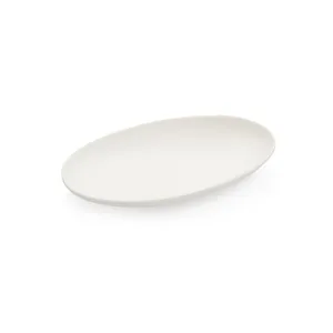 SERVING PLATE, STONES, WHITE