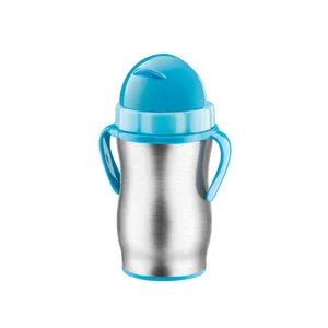 CHILDREN'S VACUUM FLASK WITH DRINKING STRAW