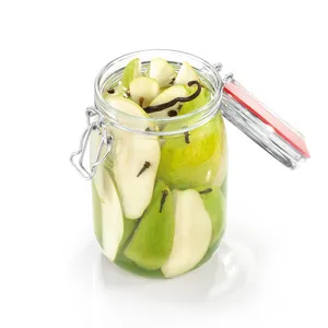 PRESERVING JAR WITH FLIP-TOP CLOSURE 1 L