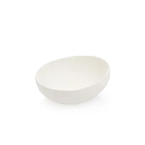 BOWL, STONES, WHITE