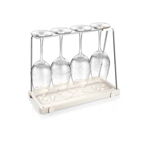 WINE GLASS RACK WITH DRAINER 330 x 148 mm