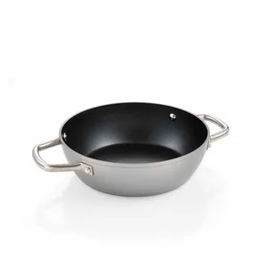 DEEP FRYING PAN, 2 GRIPS