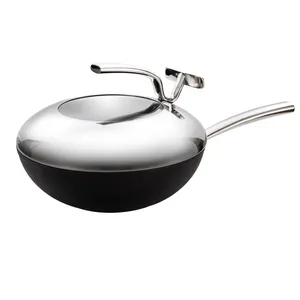 WOK CON COPERCHIO