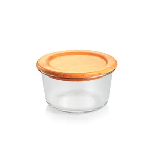 GLASS JAR, ROUND